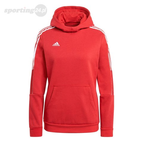 Bluza damska adidas Tiro 21 Sweat Hoody czerwona GM7327 Adidas teamwear