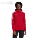 Bluza damska adidas Tiro 21 Sweat Hoody czerwona GM7327 Adidas teamwear