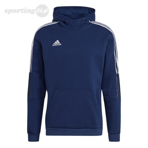 Bluza męska adidas Tiro 21 Sweat Hoody granatowa GH4464 Adidas teamwear