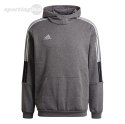 Bluza męska adidas Tiro 21 Sweat Hoody szara GP8805 Adidas teamwear