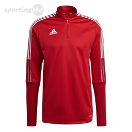 Bluza męska adidas Tiro 21 Training Top czerwona GH7303 Adidas teamwear