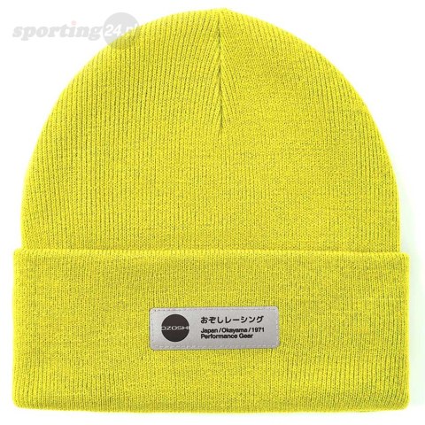 Czapka Ozoshi Haichi Cuffed Beanie limonka OWH20RCFB005 Ozoshi