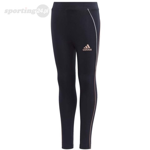 Legginsy dla dzieci adidas Lg Cot Tight granatowe GG3497 Adidas