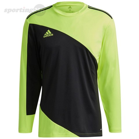 Bluza bramkarska męska adidas Squadra 21 Goalkeeper Jersey czarno-limonkowa GN5795 Adidas teamwear