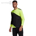 Bluza bramkarska męska adidas Squadra 21 Goalkeeper Jersey czarno-limonkowa GN5795 Adidas teamwear