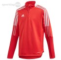 Bluza dla dzieci adidas Tiro 21 Training Top Youth czerwona GM7323 Adidas teamwear