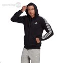 Bluza męska adidas Essentials Full-Zip Hoodie czarna GK9051 Adidas