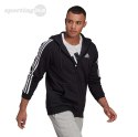 Bluza męska adidas Essentials Full-Zip Hoodie czarna GK9051 Adidas