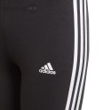 Legginsy dla dzieci adidas Essentials 3 Stripes czarne GN4046 Adidas