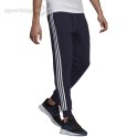 Spodnie męskie adidas Essentials Slim 3 Stripes Pants granatowe GM1090 Adidas