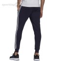 Spodnie męskie adidas Essentials Slim 3 Stripes Pants granatowe GM1090 Adidas