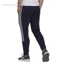 Spodnie męskie adidas Essentials Tapered Cuff 3 Stripes granatowe GK8977 Adidas