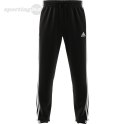 Spodnie męskie adidas Essentials Tapered Elasticcuff 3 Stripes Pant czarne GK8829 Adidas