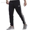 Spodnie męskie adidas Essentials Tapered Elasticcuff 3 Stripes Pant czarne GK8829 Adidas