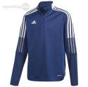 Bluza dla dzieci adidas Tiro 21 Training Top Youth granatowa GK9661 Adidas teamwear