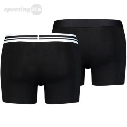 Bokserki męskie Puma Placed Logo Boxer 2P czarne 906519 03 Puma