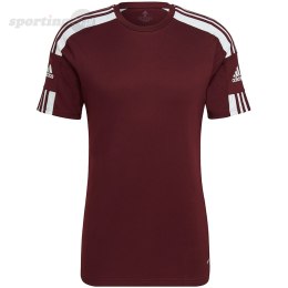 Koszulka męska adidas Squadra 21 Jersey Short Sleeve bordowa GN8091 Adidas teamwear