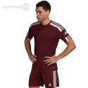 Koszulka męska adidas Squadra 21 Jersey Short Sleeve bordowa GN8091 Adidas teamwear