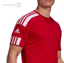 Koszulka męska adidas Squadra 21 Jersey Short Sleeve czerwona GN5722 Adidas teamwear