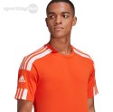 Koszulka męska adidas Squadra 21 Jersey Short Sleeve pomarańczowa GN8092 Adidas teamwear