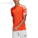 Koszulka męska adidas Squadra 21 Jersey Short Sleeve pomarańczowa GN8092 Adidas teamwear