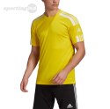 Koszulka męska adidas Squadra 21 Jersey Short Sleeve żółta GN5728 Adidas teamwear