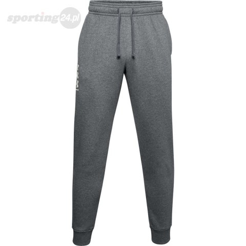 Spodnie męskie Under Armour Rival Fleece 3Logo Jogger ciemnoszare 1357131 012 Under Armour