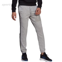 Spodnie męskie adidas Essentials Tapered Elastic Cuff 3 Stripes Pant szare GK9001 Adidas