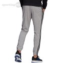 Spodnie męskie adidas Essentials Tapered Elastic Cuff 3 Stripes Pant szare GK9001 Adidas