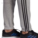 Spodnie męskie adidas Essentials Tapered Elastic Cuff 3 Stripes Pant szare GK9001 Adidas