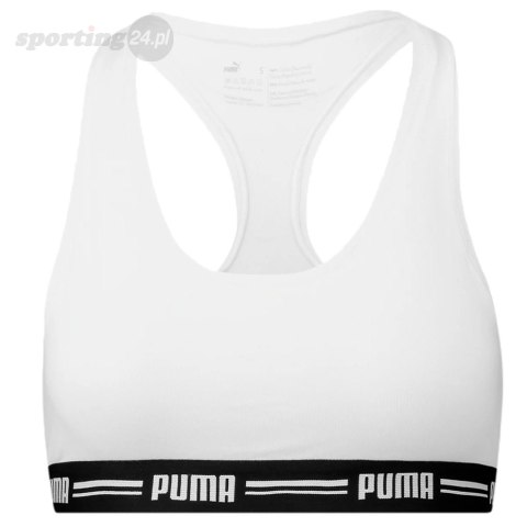 Stanik damski sportowy Puma Racer Back Top 1P Hang biały 907862 05 Puma