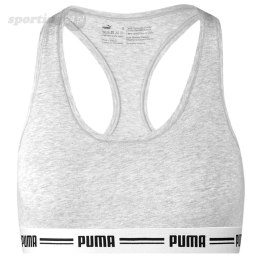 Stanik damski sportowy Puma Racer Back Top 1P Hang szary 907862 03 Puma