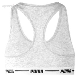 Stanik damski sportowy Puma Racer Back Top 1P Hang szary 907862 03 Puma