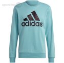 Bluza męska adidas Essentials Big Logo Sweatshirt niebieska H12163 Adidas