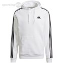 Bluza męska adidas Essentials Fleece 3-Stripes Hoodie biała GU2522 Adidas