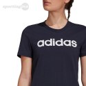 Koszulka damska adidas Essentials Slim Logo granatowa H07833 Adidas