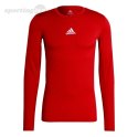 Koszulka męska adidas Compression Long Sleeve Tee czerwona GU7336 Adidas teamwear