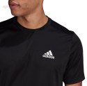 Koszulka męska adidas D2M Plain czarna GM2090 Adidas