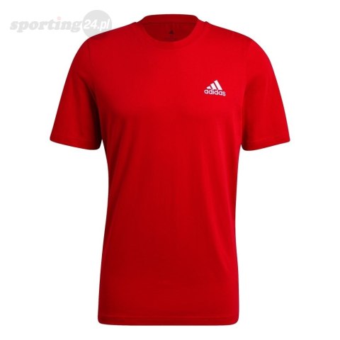 Koszulka męska adidas Essentials Embro czerwona GK9642 Adidas