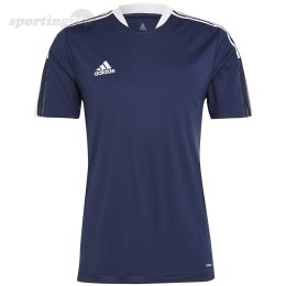 Koszulka męska adidas Tiro 21 Training Jersey granatowa GM7585 Adidas teamwear