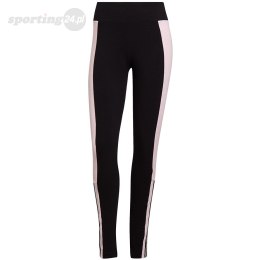 Legginsy damskie adidas Essentials Colorblock czarno-różowe GS6325 Adidas