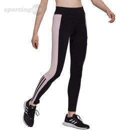 Legginsy damskie adidas Essentials Colorblock czarno-różowe GS6325 Adidas