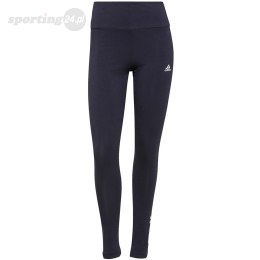 Legginsy damskie adidas Essentials High-Waisted Logo Leggings granatowe H07781 Adidas