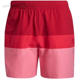 Spodenki kąpielowe męskie adidas Short-Length Colorb czerwono-różowe GU0312 Adidas