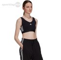 Stanik sportowy damski adidas Essentials 3-Stripes czarny GS1343 Adidas