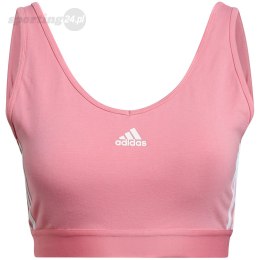 Stanik sportowy damski adidas Essentials 3-Stripes różowy H10189 Adidas