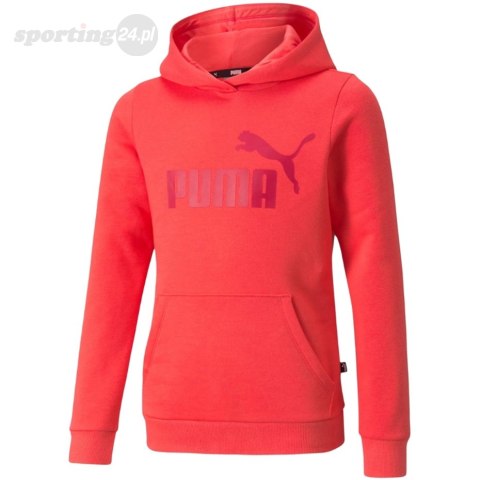 Bluza dla dzieci Puma ESS Logo Hoodie FL czerwona 587031 35 Puma