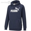 Bluza męska Puma ESS Heather Hoodie FL granatowa 586739 06 Puma