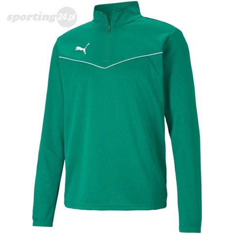 Bluza męska Puma teamRISE 1 4 Zip Top Pepper Gre zielona 657394 05 Puma