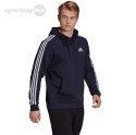 Bluza męska adidas Essentials Fleece 3-Stripes Hoodie granatowa GK9073 Adidas